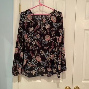 Silky long sleeve shirt